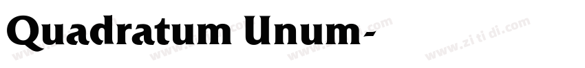 Quadratum Unum字体转换